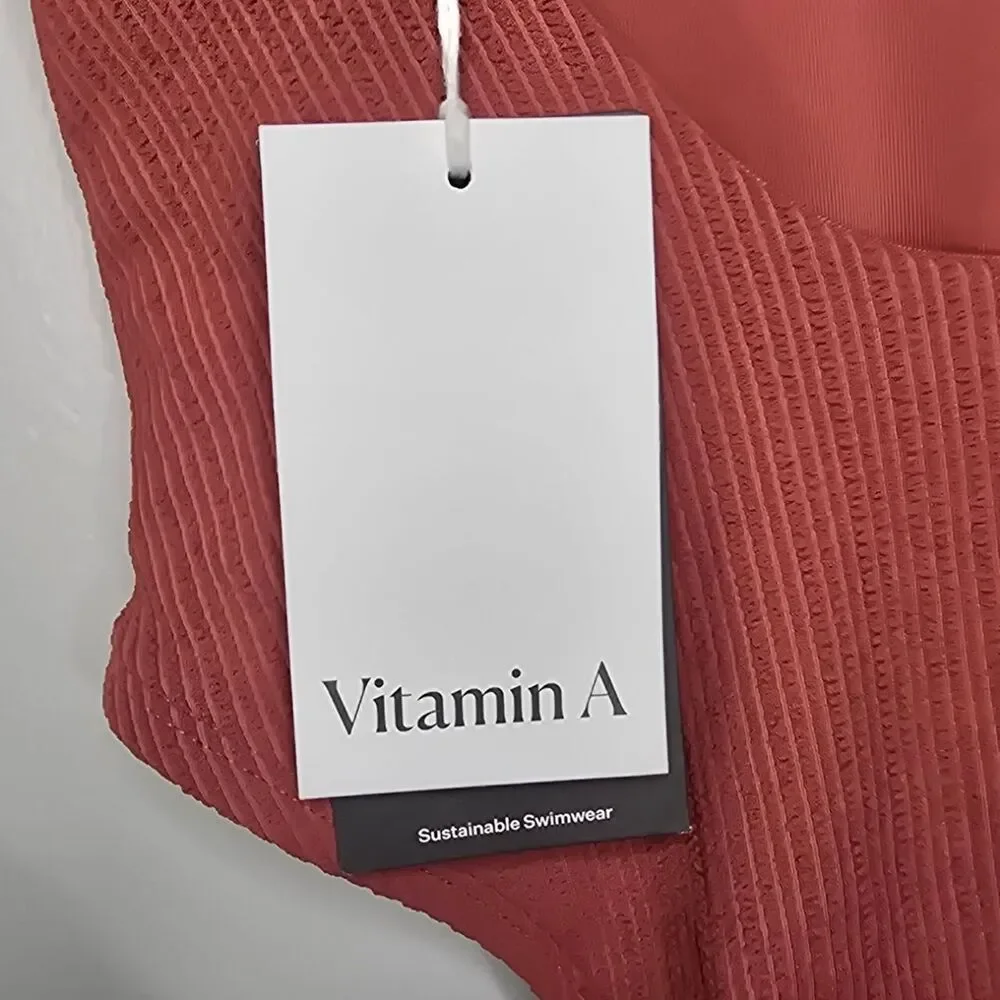 Vitamin-A Women's Pink and Orange Swimsuit-one-piece